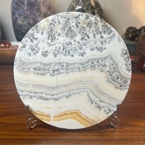 Dendritic Orange Calcite Plate ✨